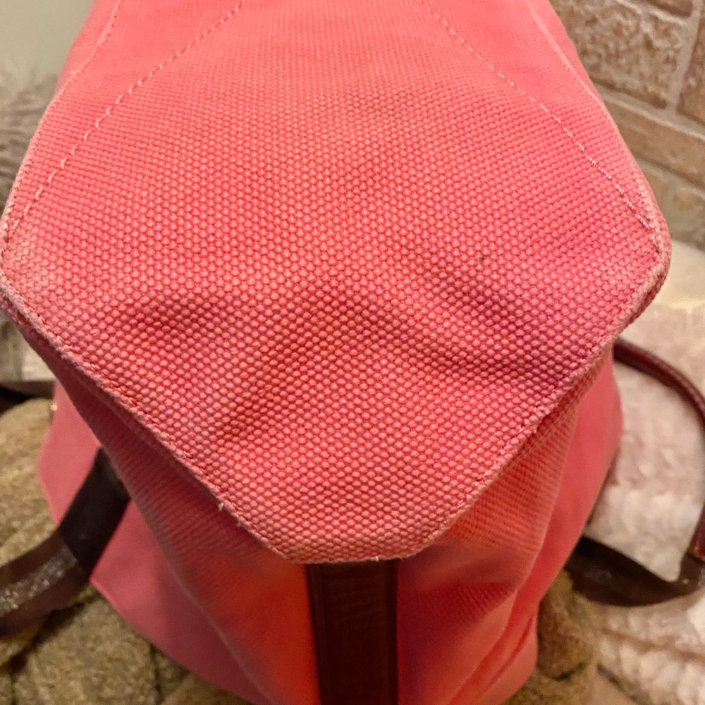 Coach Pink and Brown Leather Tote Bag - Picture 9 of 11